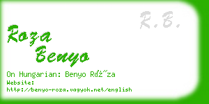 roza benyo business card
